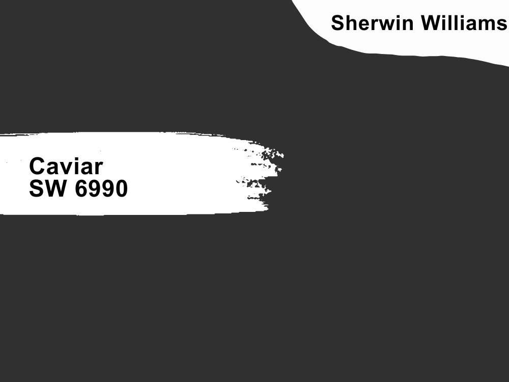 Sherwin Williams Caviar SW 6990