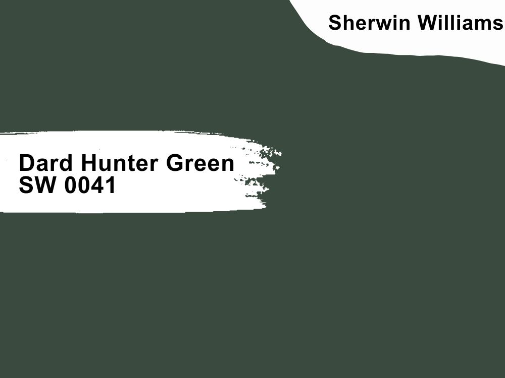 Sherwin Williams Dard Hunter Green SW 0041