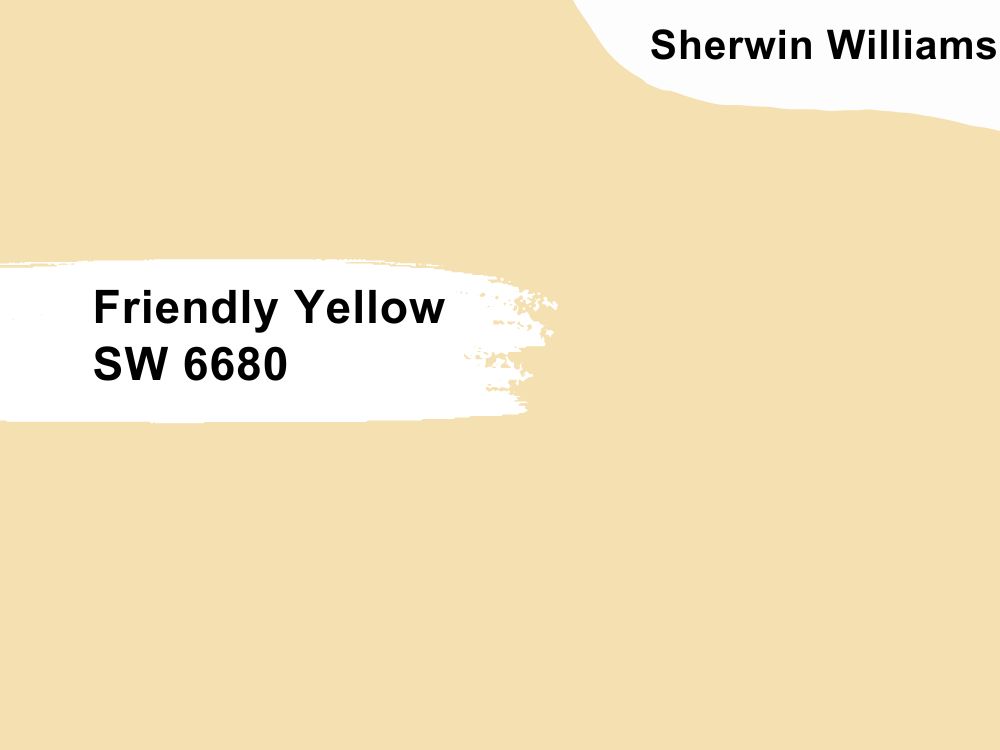 Sherwin Williams Friendly Yellow SW 6680