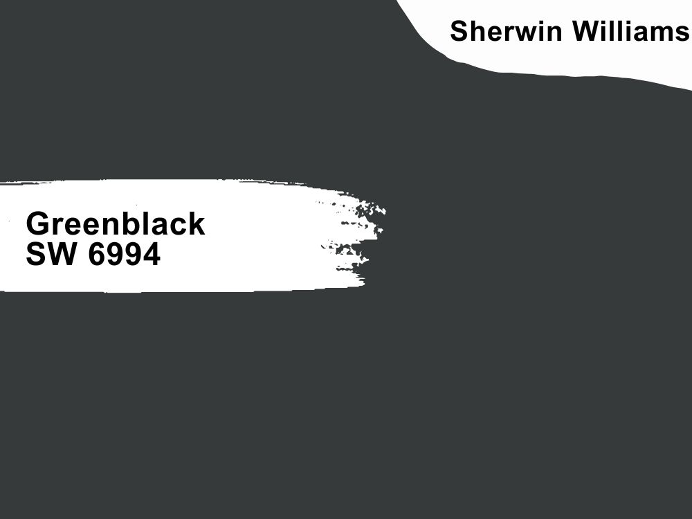 Sherwin Williams Greenblack SW 6994