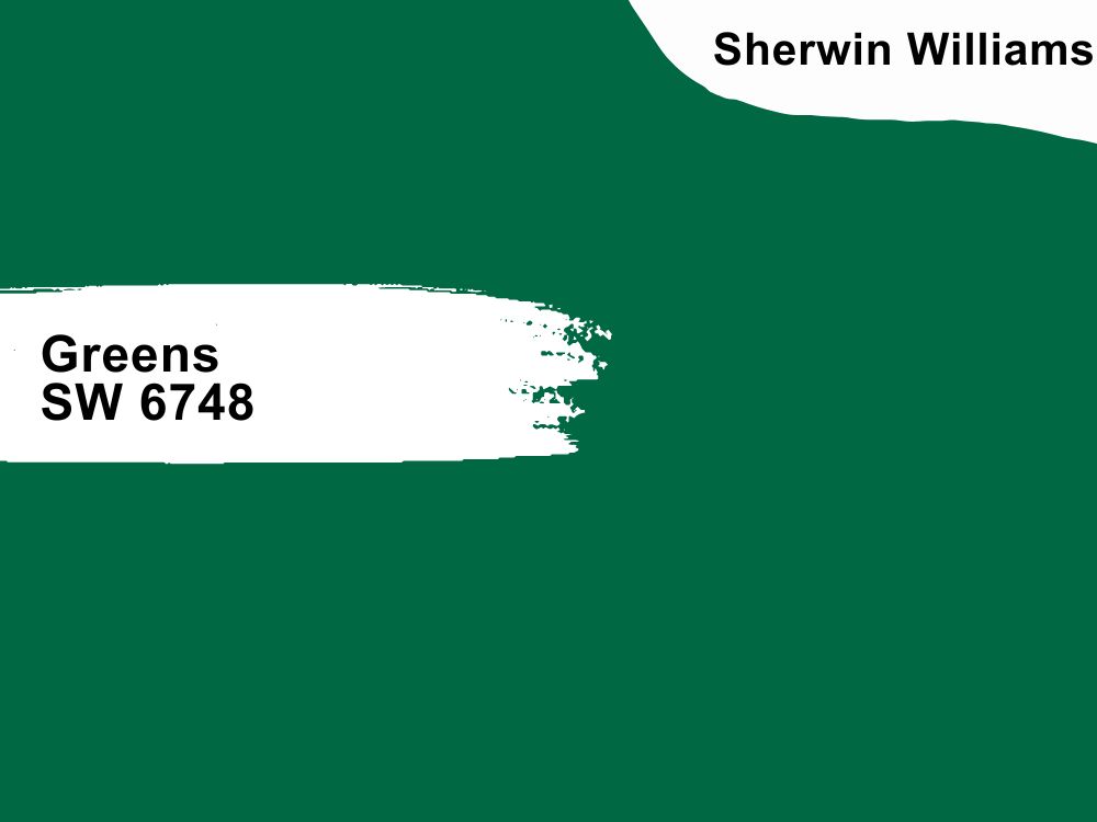 Sherwin Williams Greens SW 6748