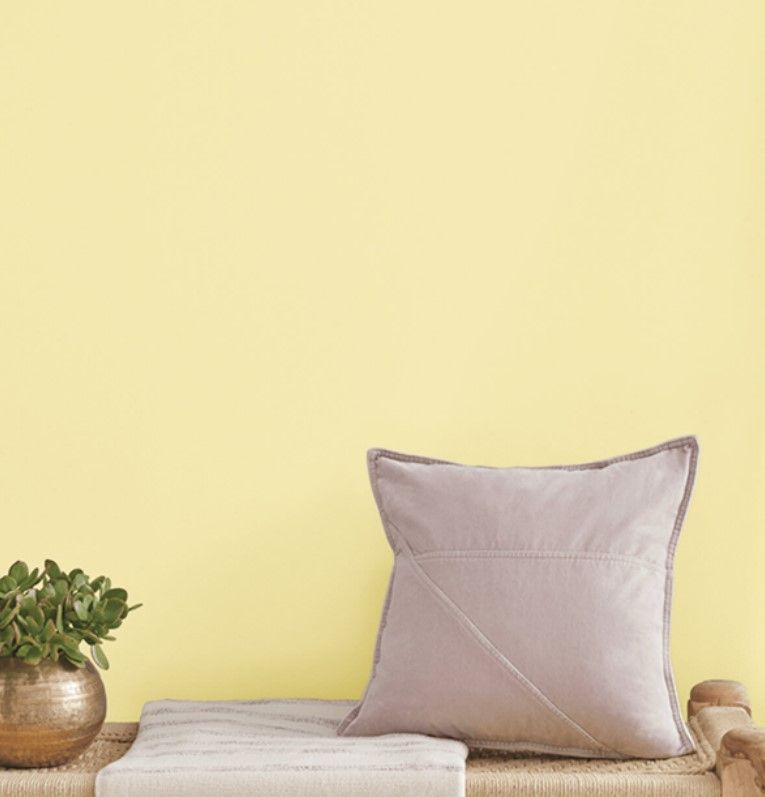 Sherwin Williams Icy Lemonades look good in well-lit large spaces in the home.