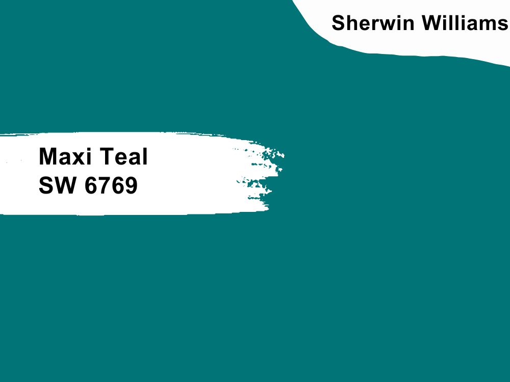 Sherwin Williams Maxi Teal SW 6769