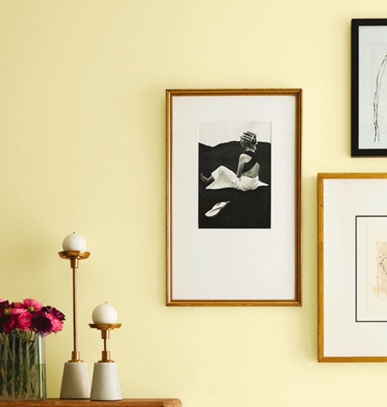 Sherwin Williams Moonraker pairs nicely with white neutrals and shades of gold.