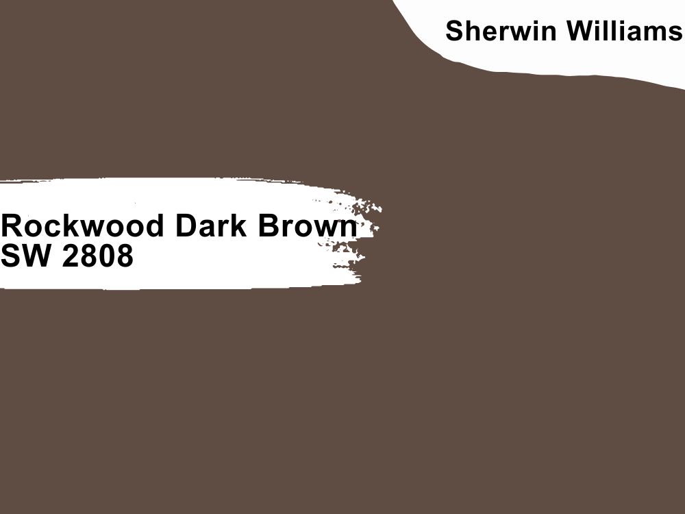 Sherwin Williams Rockwood Dark Brown SW 2808