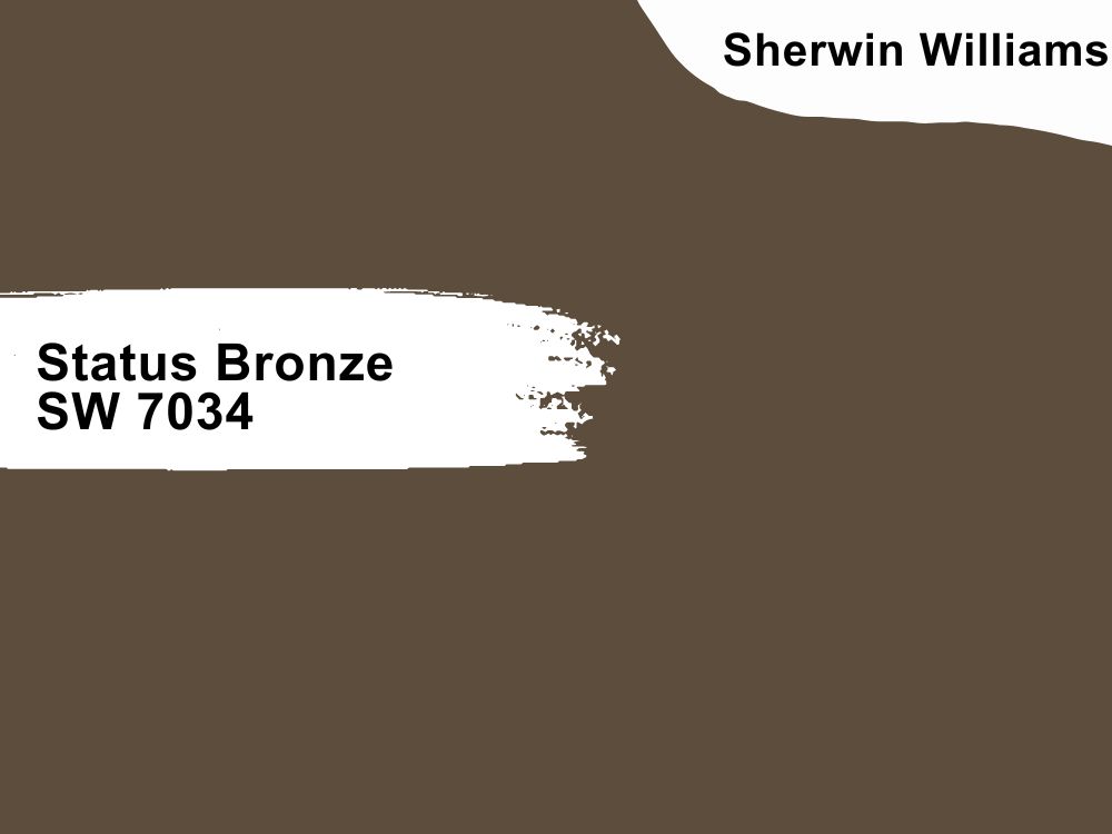 Sherwin Williams SW7034 Status Bronze Precisely Matched For Paint and Spray  Paint