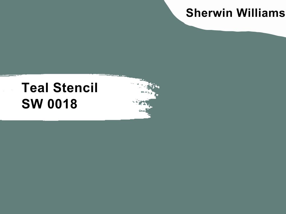 Sherwin Williams Teal Stencil SW 0018