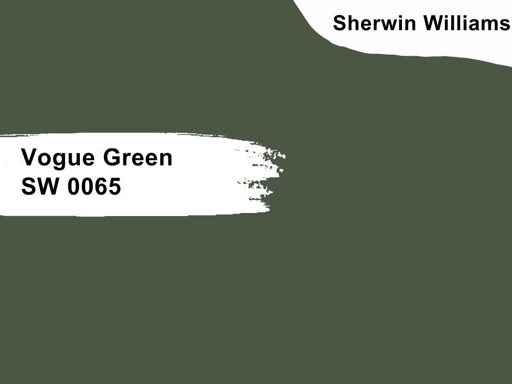 Sherwin Williams Vogue Green SW 0065