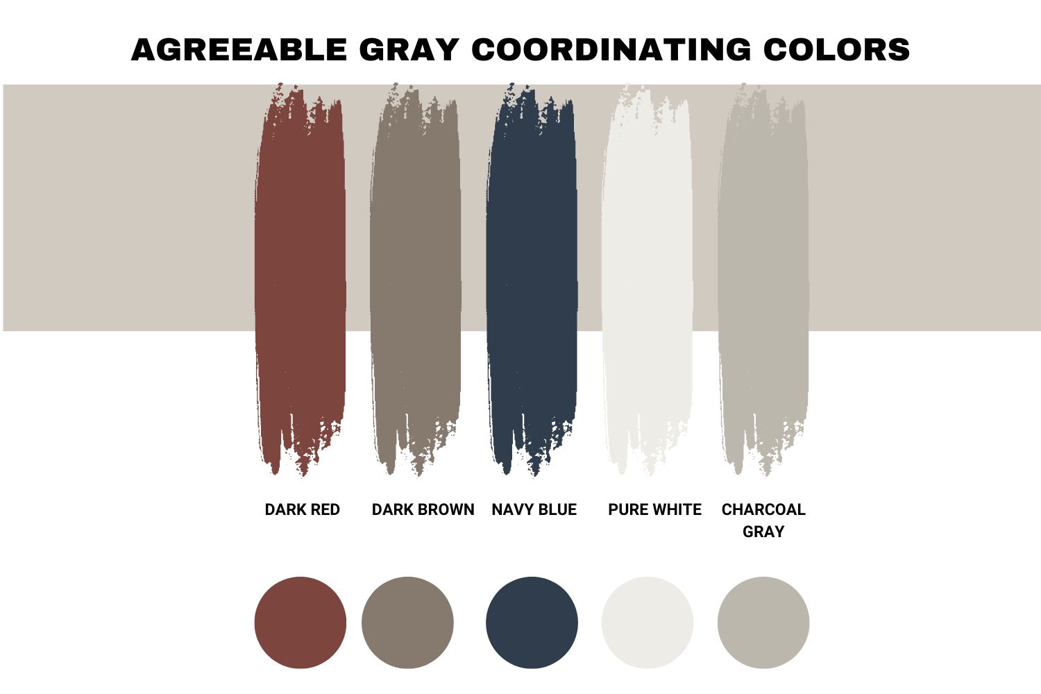 Worldly Gray Vs Agreeable Gray Coordinating Colors2
