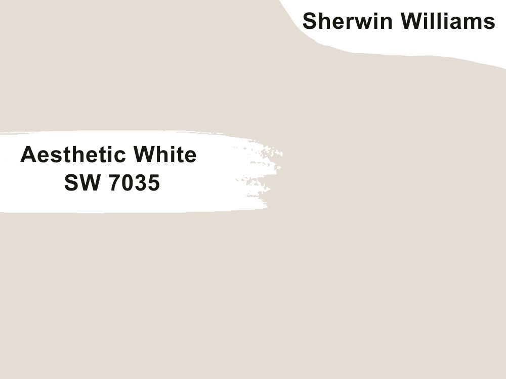 1. Aesthetic White SW 7035