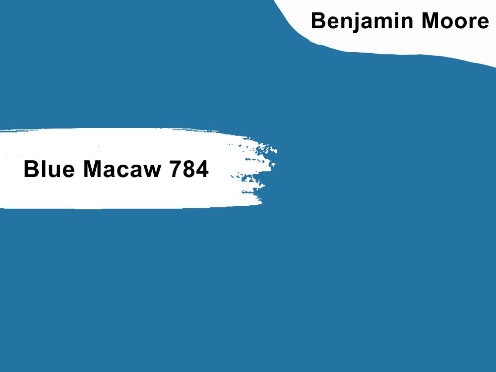1. Benjamin Moore Blue Macaw 784