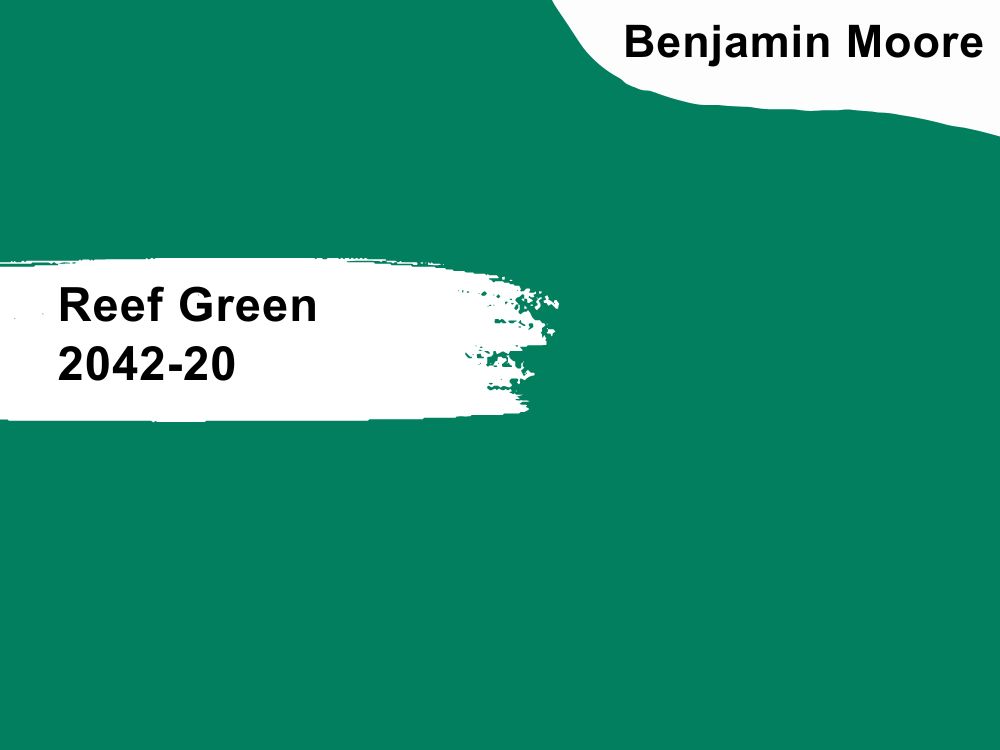 1. Benjamin Moore Reef Green 2042-20