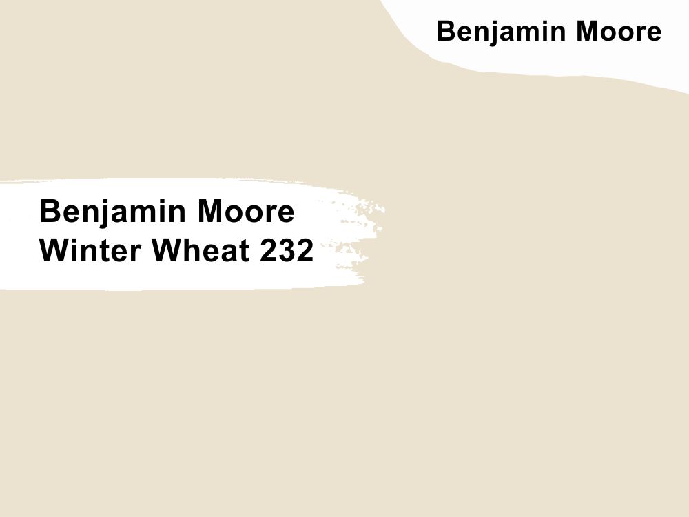 1. Benjamin Moore Winter Wheat 232