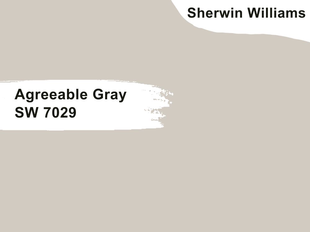 1.Agreeable Gray SW 7029