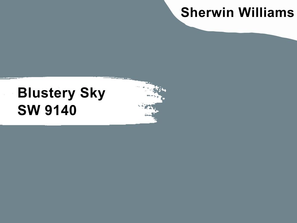 10. Sherwin Williams Blustery Sky SW 9140