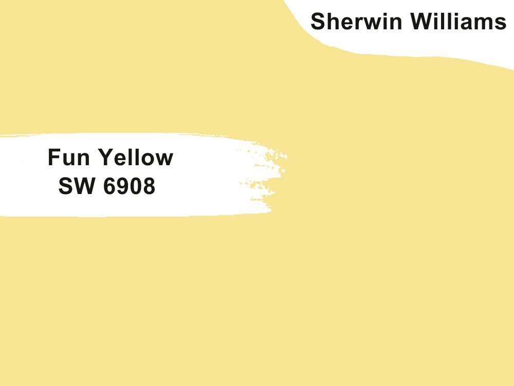 10. Sherwin Williams Fun Yellow SW 6908