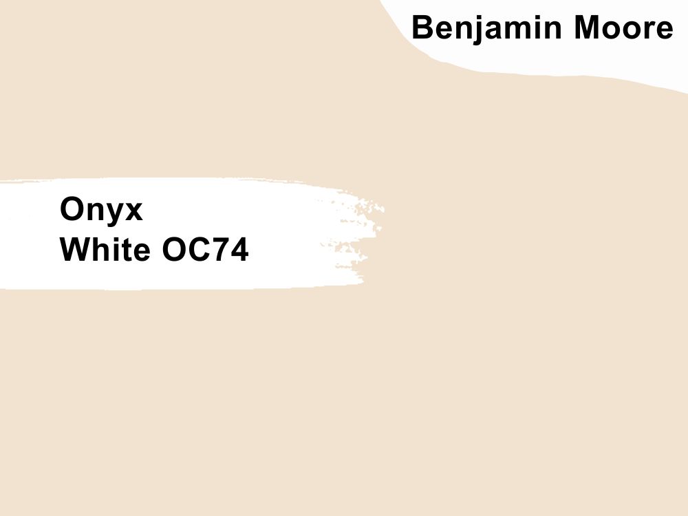 11. Benjamin Moore Onyx White OC74
