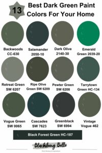 13 Best Dark Green Paint Colors For Your Home