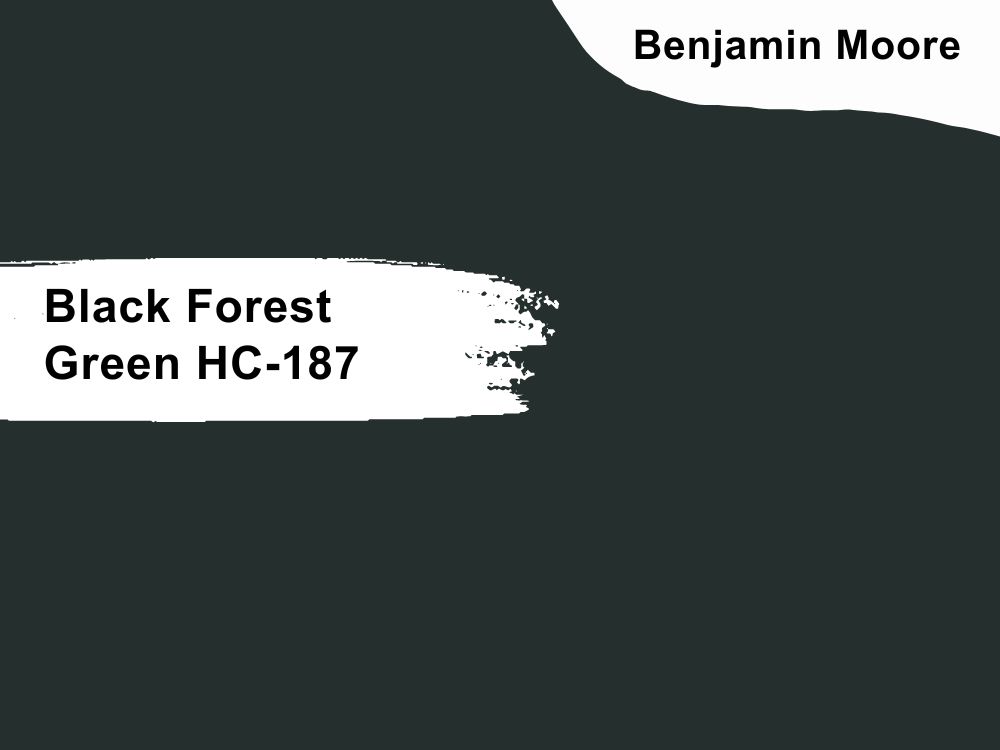 13. Benjamin Moore Black Forest Green HC-187