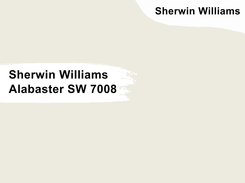 13. Sherwin Williams Alabaster SW 7008