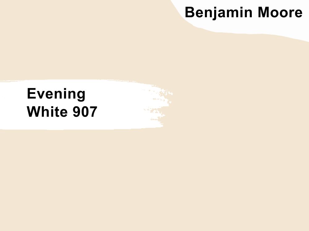 14. Benjamin Moore Evening White 907