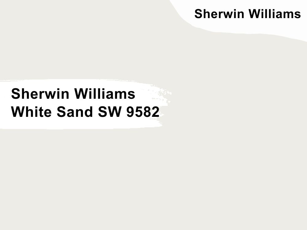15. Sherwin Williams White Sand SW 9582