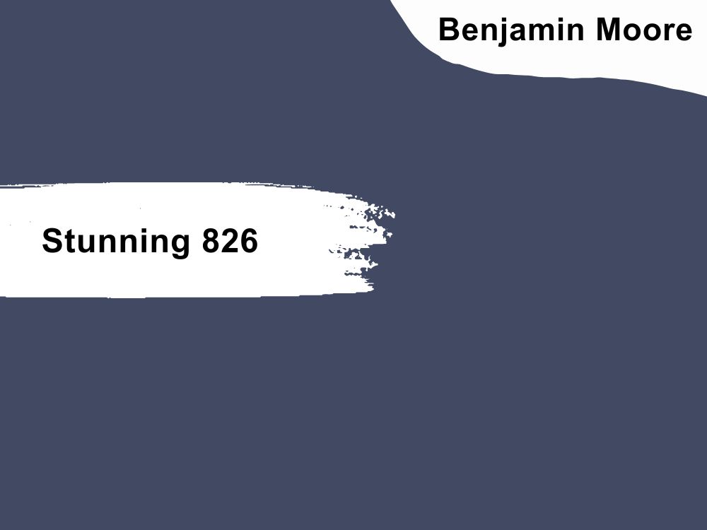 16. Benjamin Moore Stunning 826