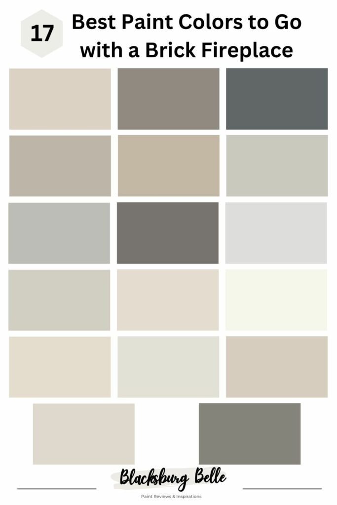 17 Best Paint Colors to Go with a Brick Fireplace