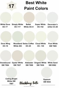 17 Best White Paint Colors For Interior Walls