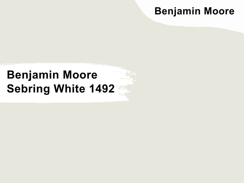 17. Benjamin Moore Sebring White 1492