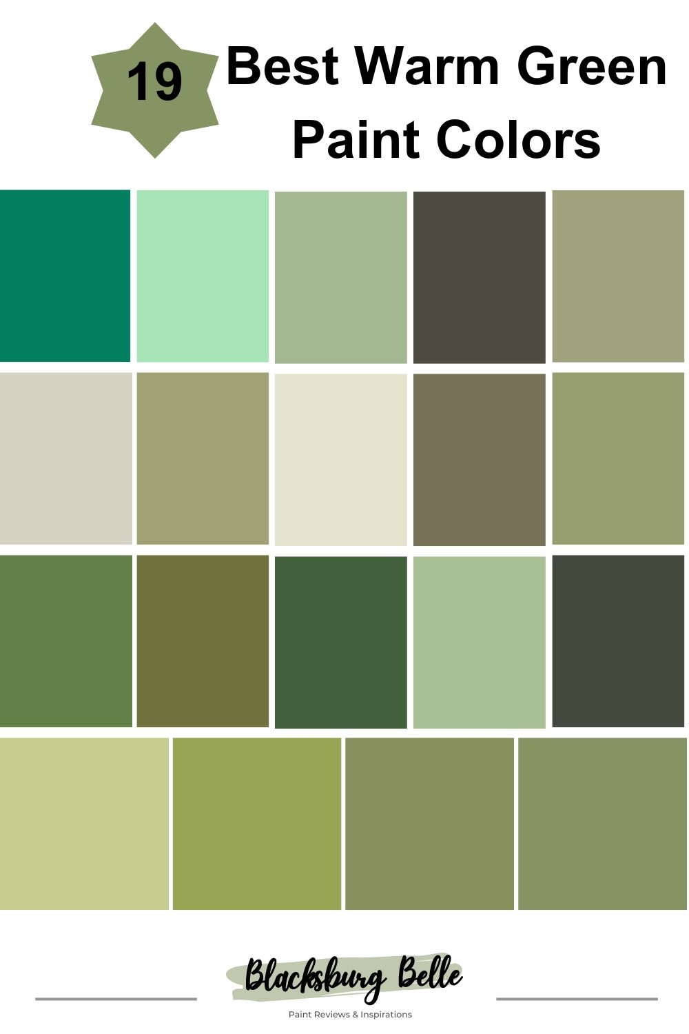 19 Best Warm Green Paint Colors For 2023