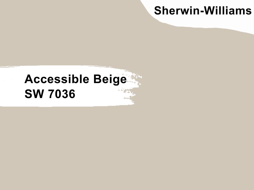 19. Accessible Beige SW 7036 by Sherwin-Williams
