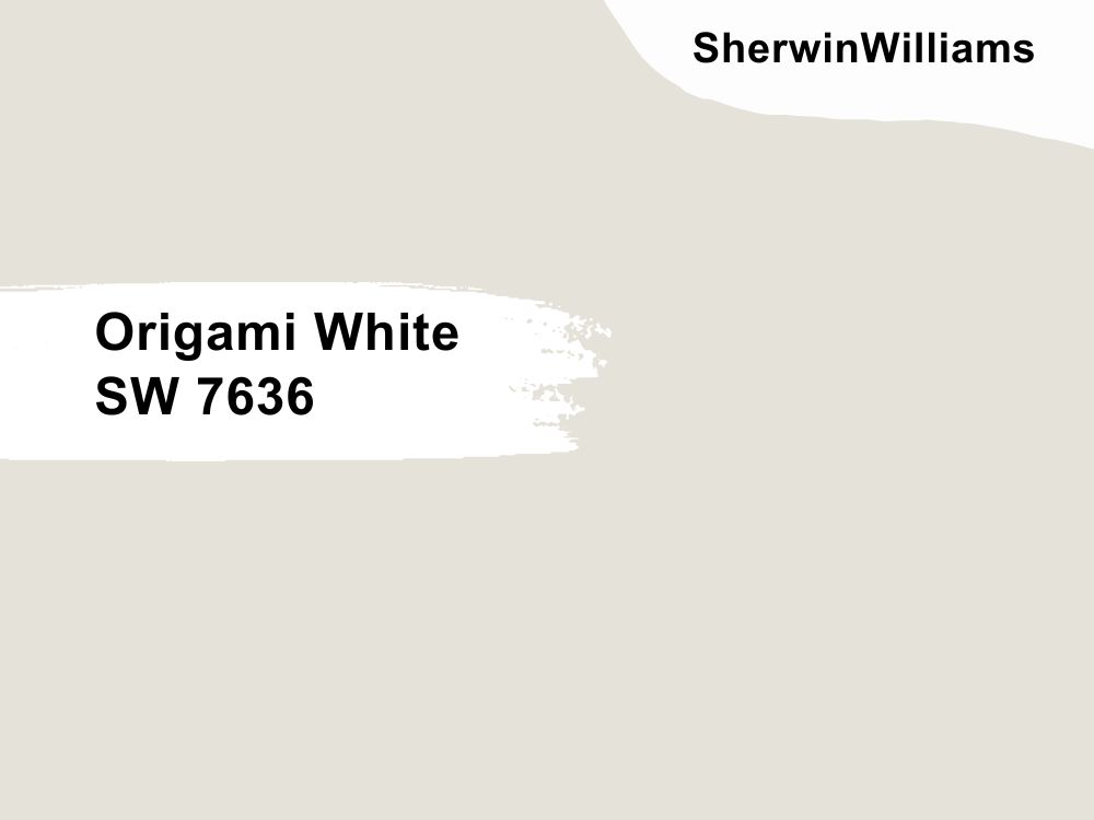 2. Sherwin Williams Origami White SW 7636