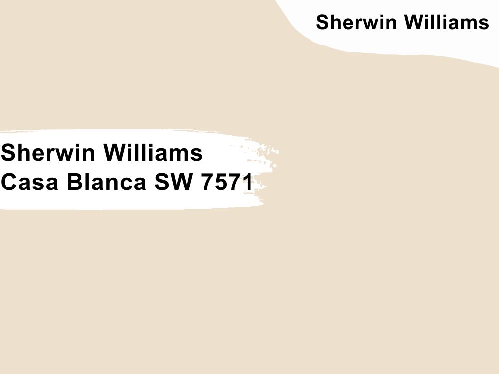 21. Sherwin Williams Casa Blanca SW 7571