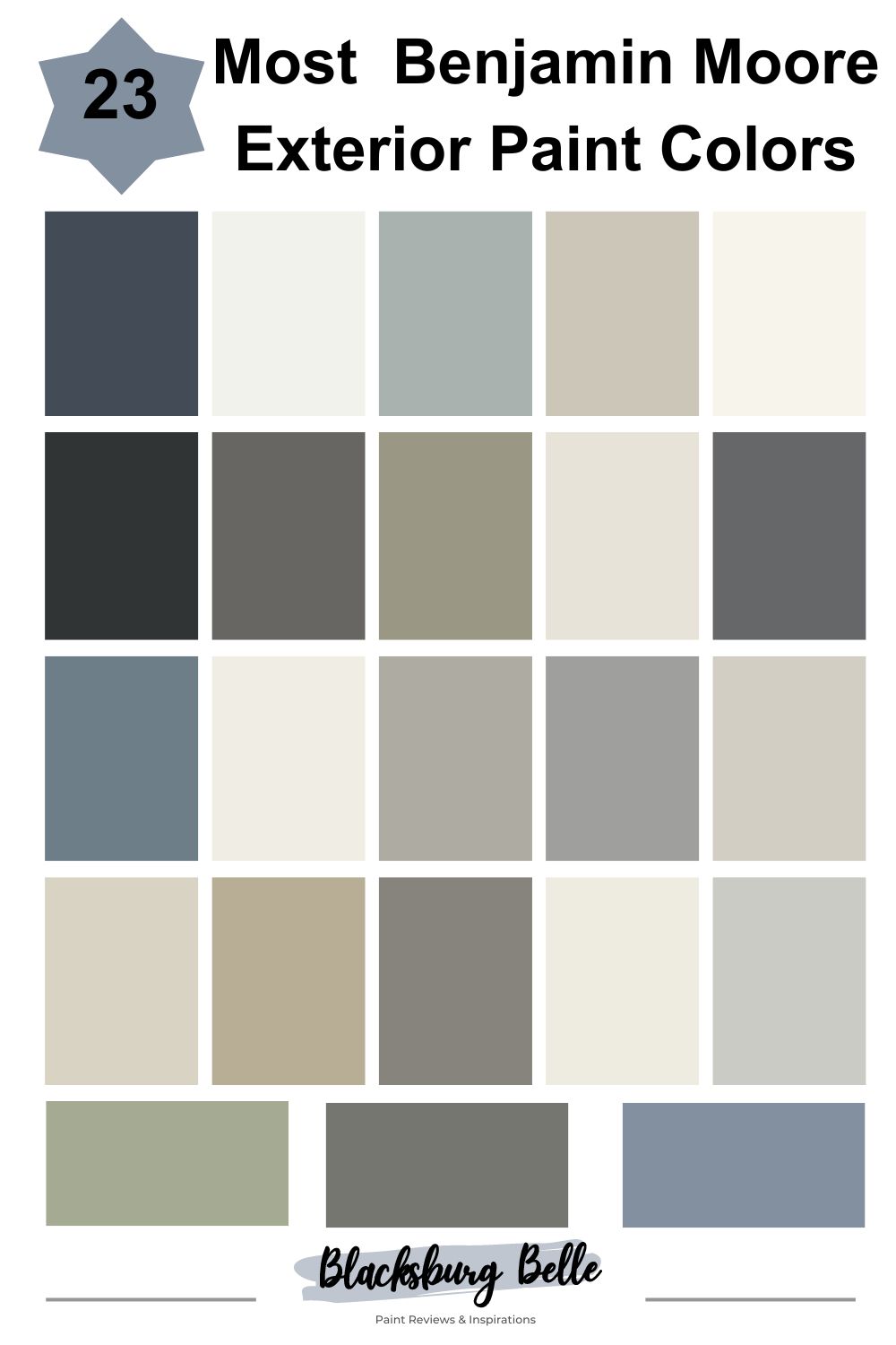 23 Most Popular Benjamin Moore Exterior Paint Colors