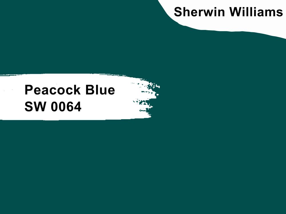 25. Peacock Blue SW 0064 by Sherwin Williams