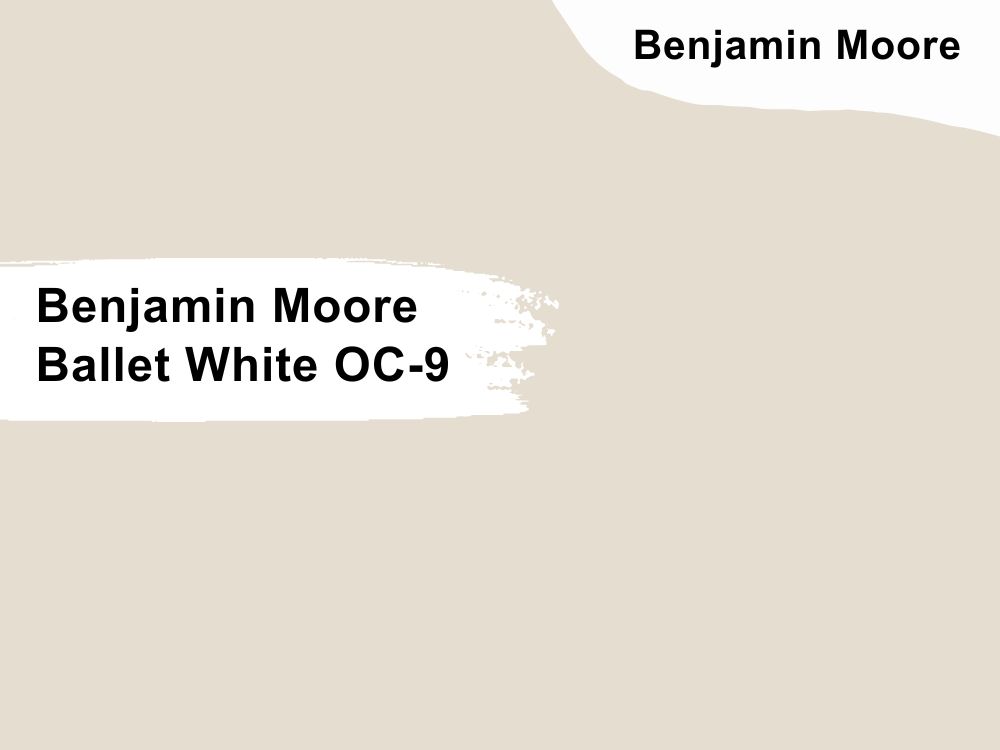 3. Benjamin Moore Ballet White OC-9
