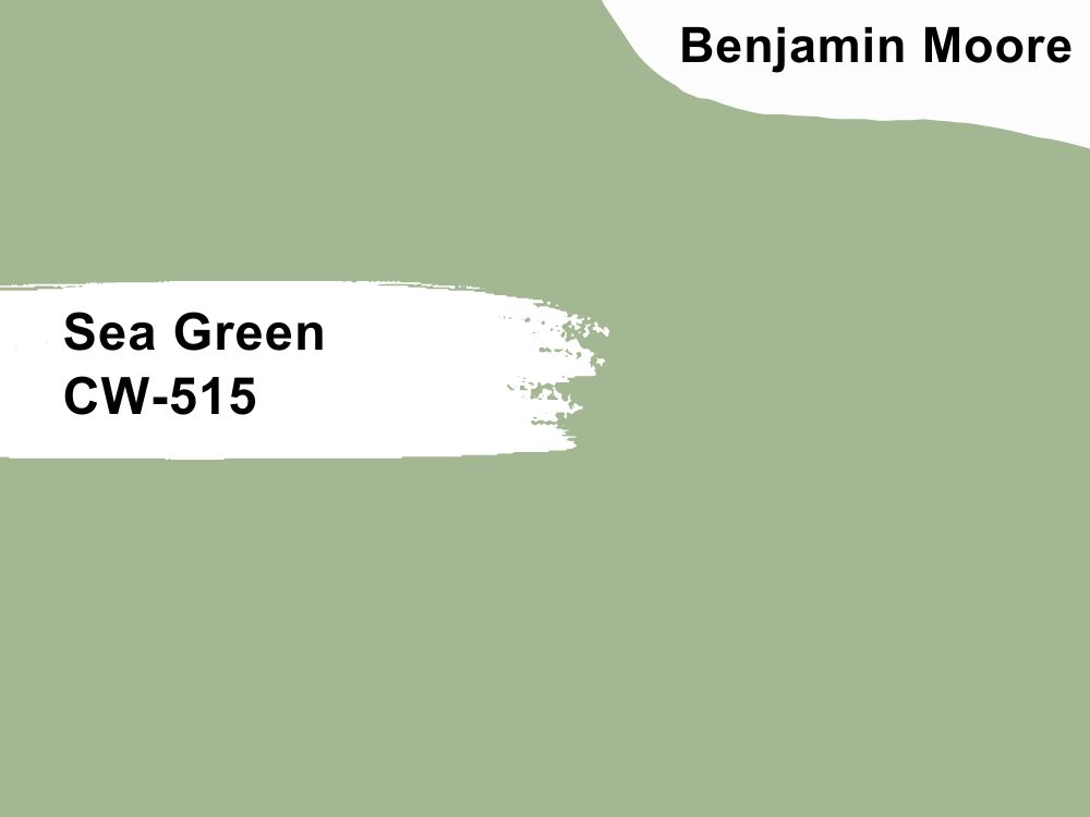 3. Benjamin Moore Sea Green CW-515