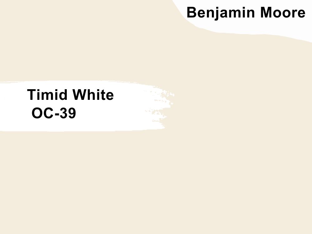 3. Benjamin Moore Timid White OC-39