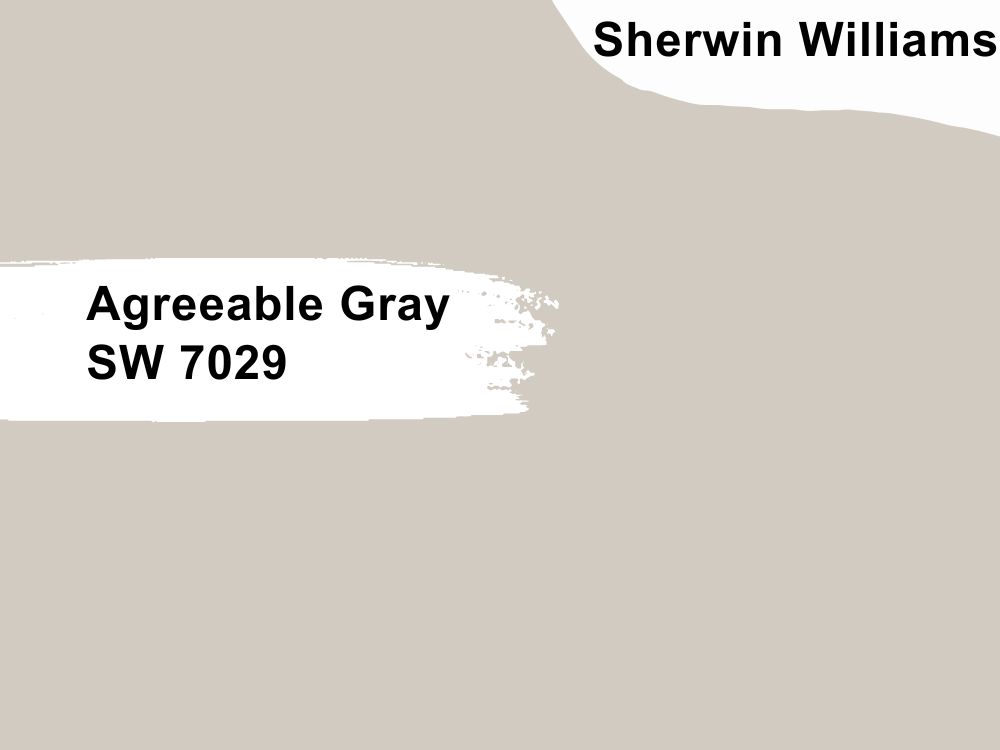 3. Sherwin Williams Agreeable Gray SW 7029