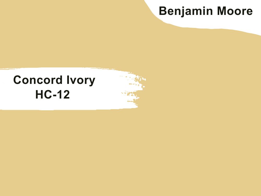 4. Benjamin Moore Concord Ivory HC 12