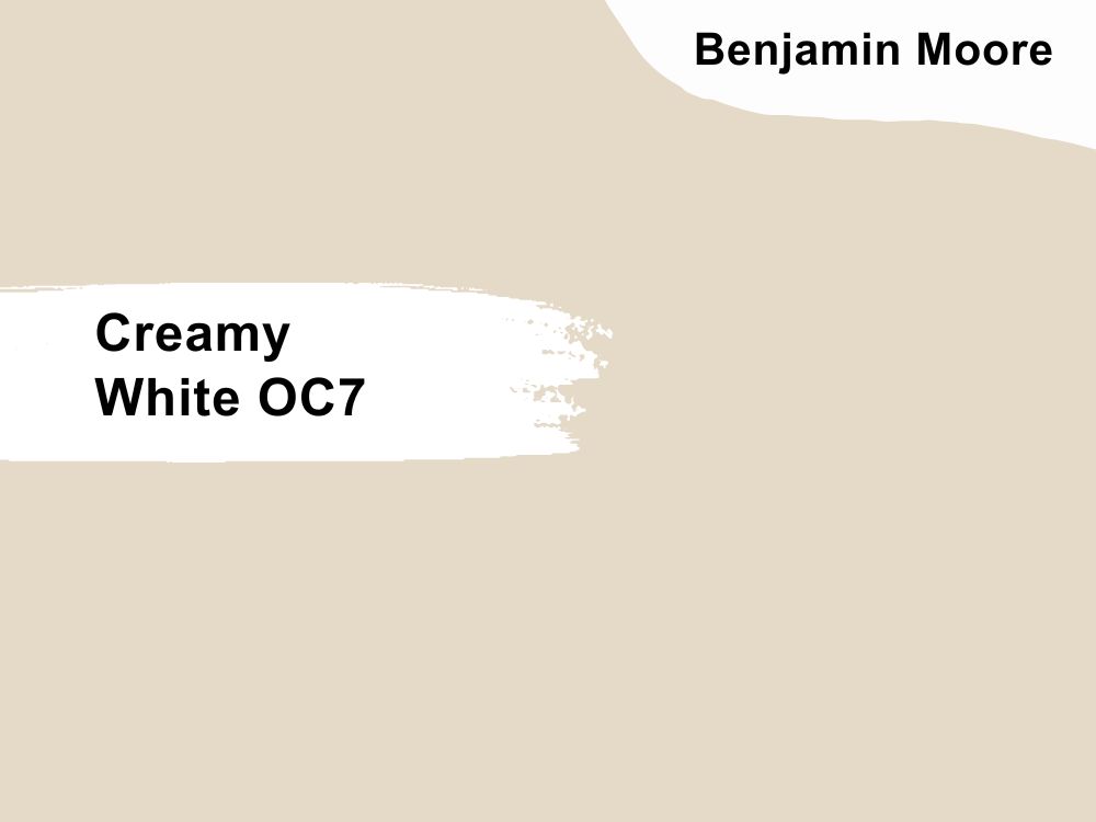 4. Benjamin Moore Creamy White OC7