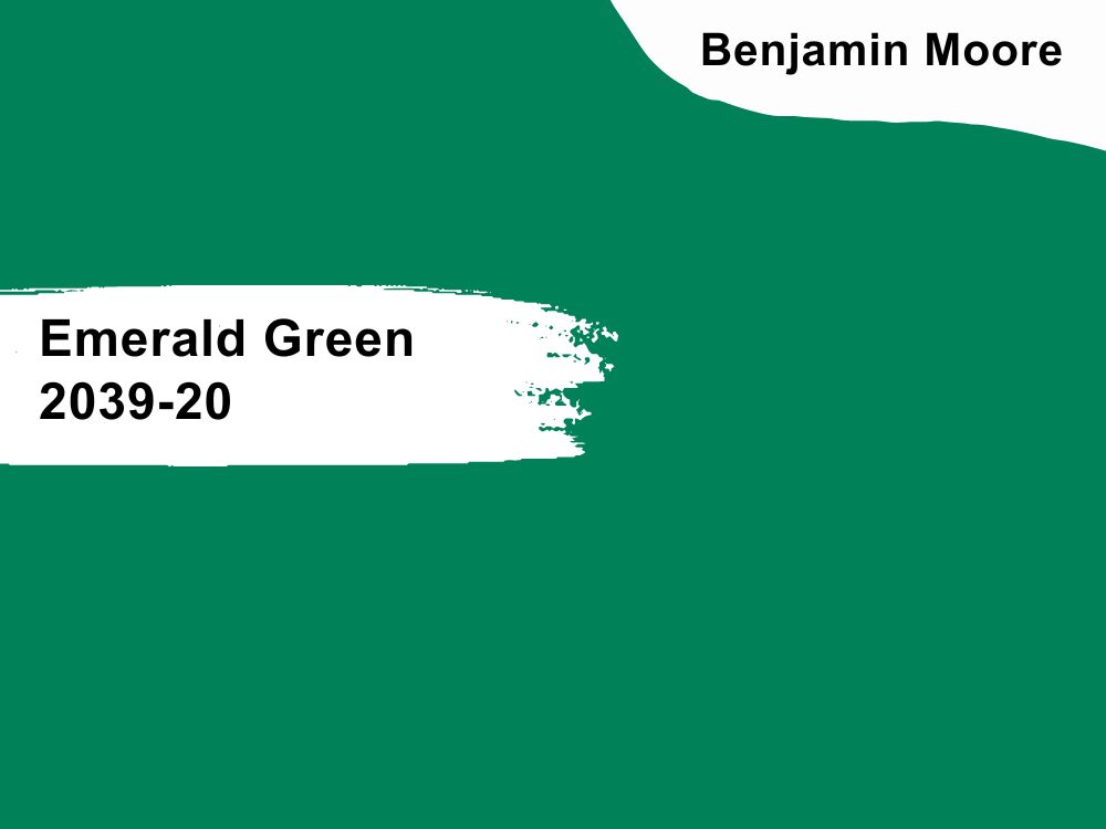 4. Benjamin Moore Emerald Green 2039-20