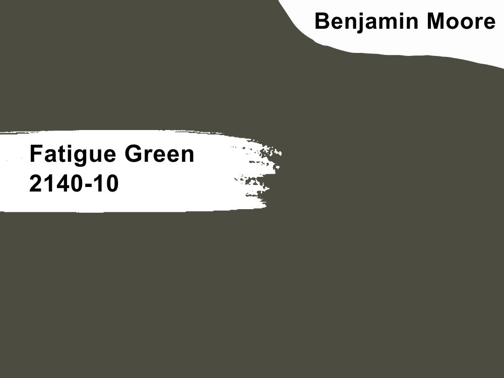 4. Benjamin Moore Fatigue Green 2140-10