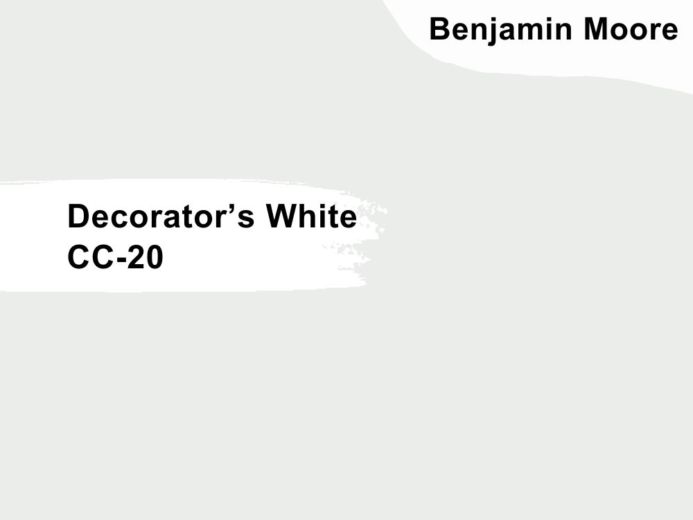 5. Decorator's White CC-20 by Benjamin Moore
