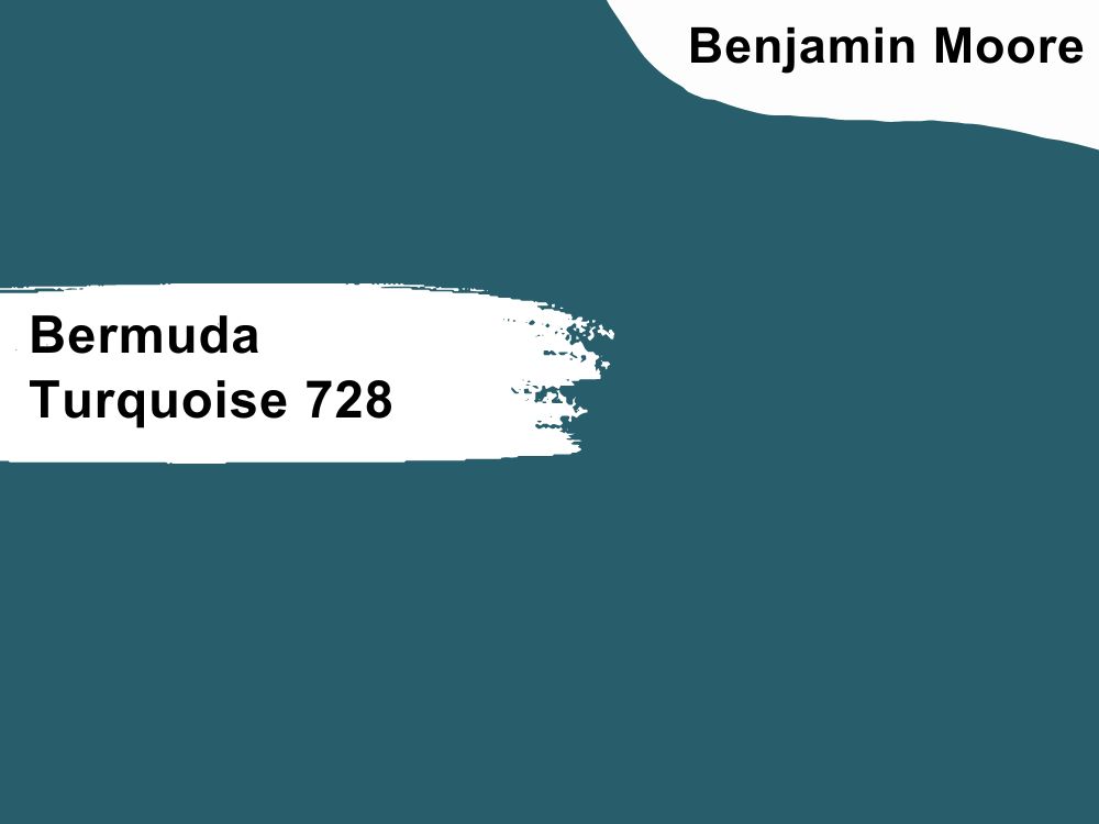 6. Benjamin Moore Bermuda Turquoise 728