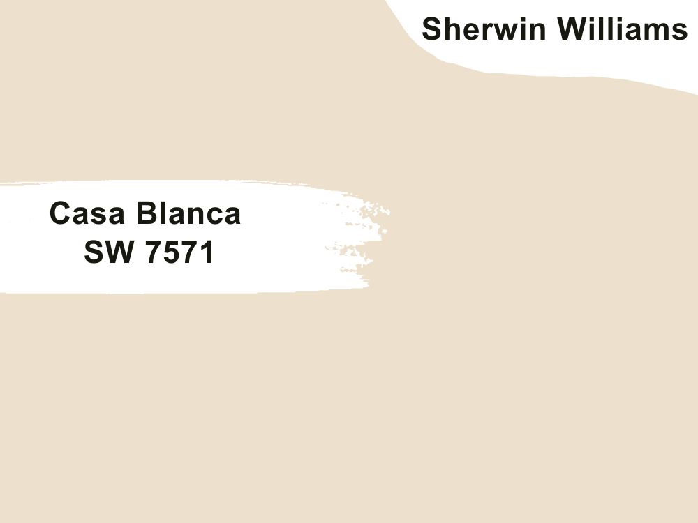 6. Sherwin Williams Casa Blanca SW 7571