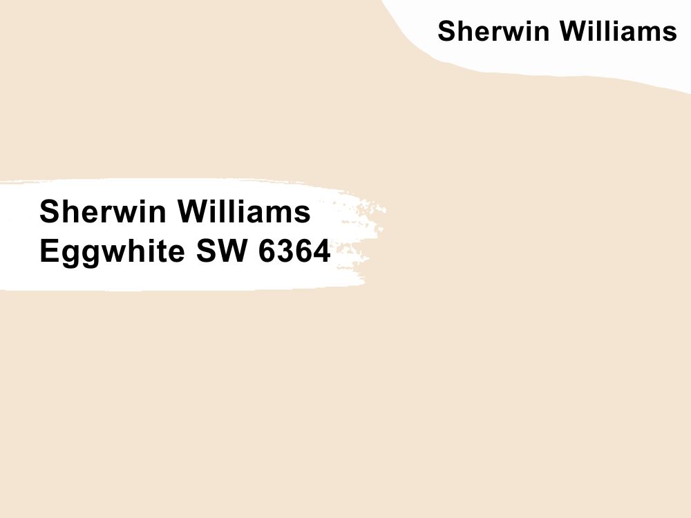 6. Sherwin Williams Eggwhite SW 6364
