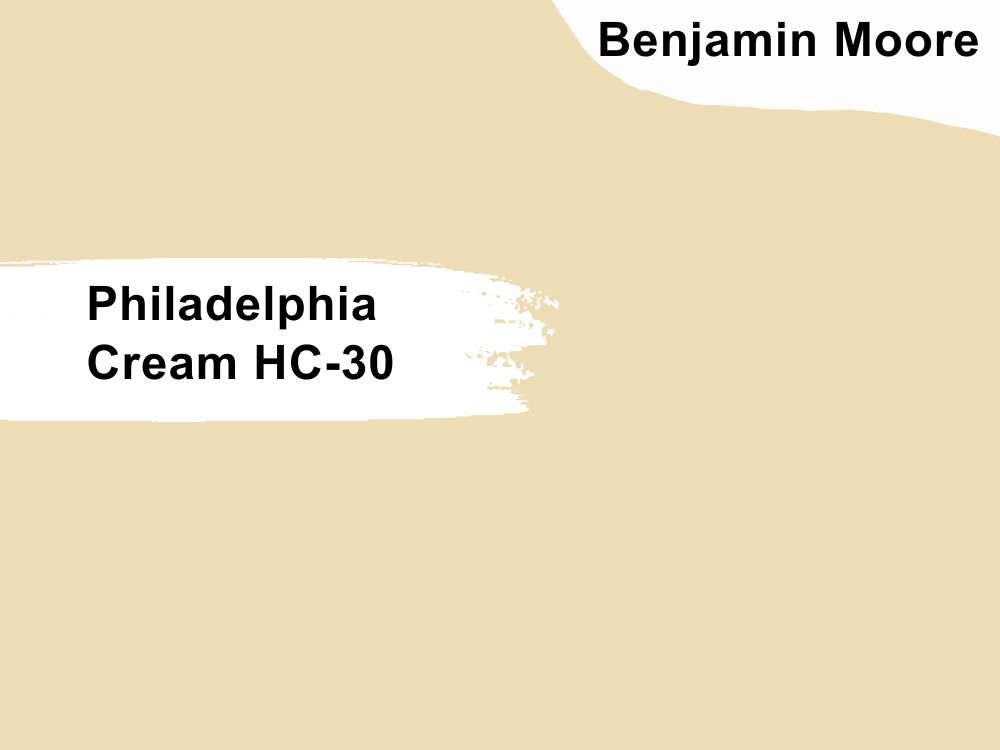 7. Benjamin Moore Philadelphia Cream HC-30