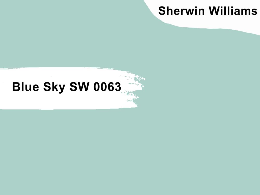 7. Sherwin Williams Blue Sky SW 0063